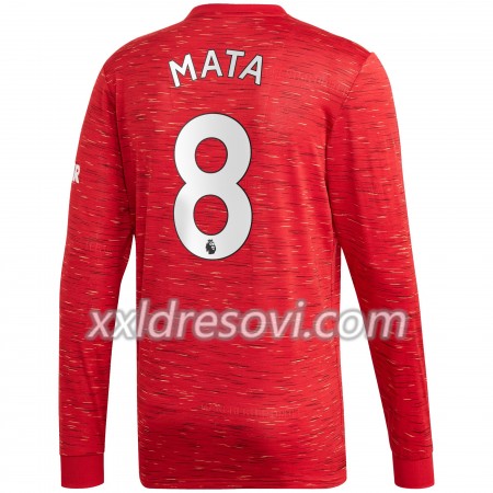Manchester United Juan Mata 8 Domaći Nogometni Dres 2020-2021 Dugim Rukavima